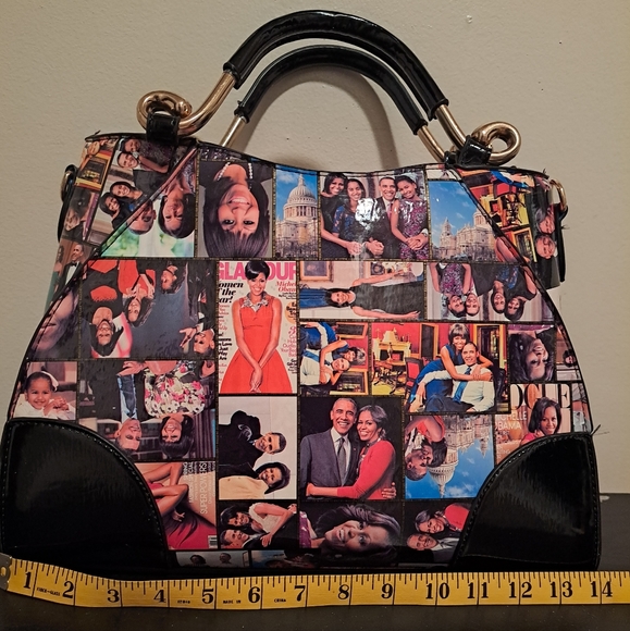 Collectors Item: Glossy Magazine Cover Michelle Obama Purse. - Picture 6 of 13